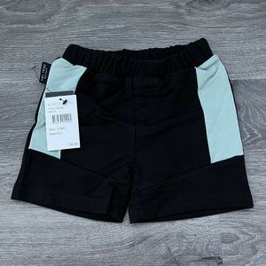 NWT Tiny Tribe Australia Side Segment Short Sage and Black Baby Elastic Waist